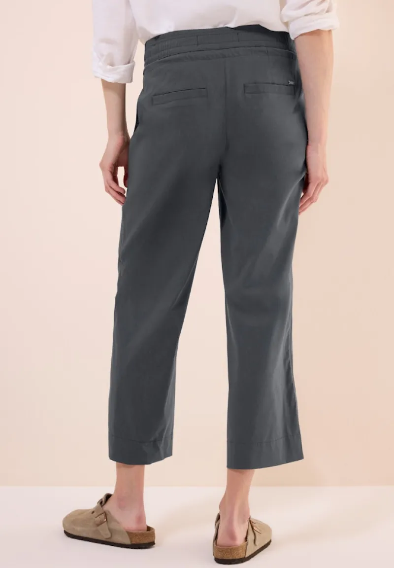 Cecil Shorts*7/8 Wide Leg Hose volcanic grey