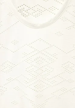 Cecil Shirts*Ajour T-Shirt vanilla white