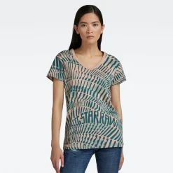 G-star Raw Shirts*All over print v t tuscany wave camo