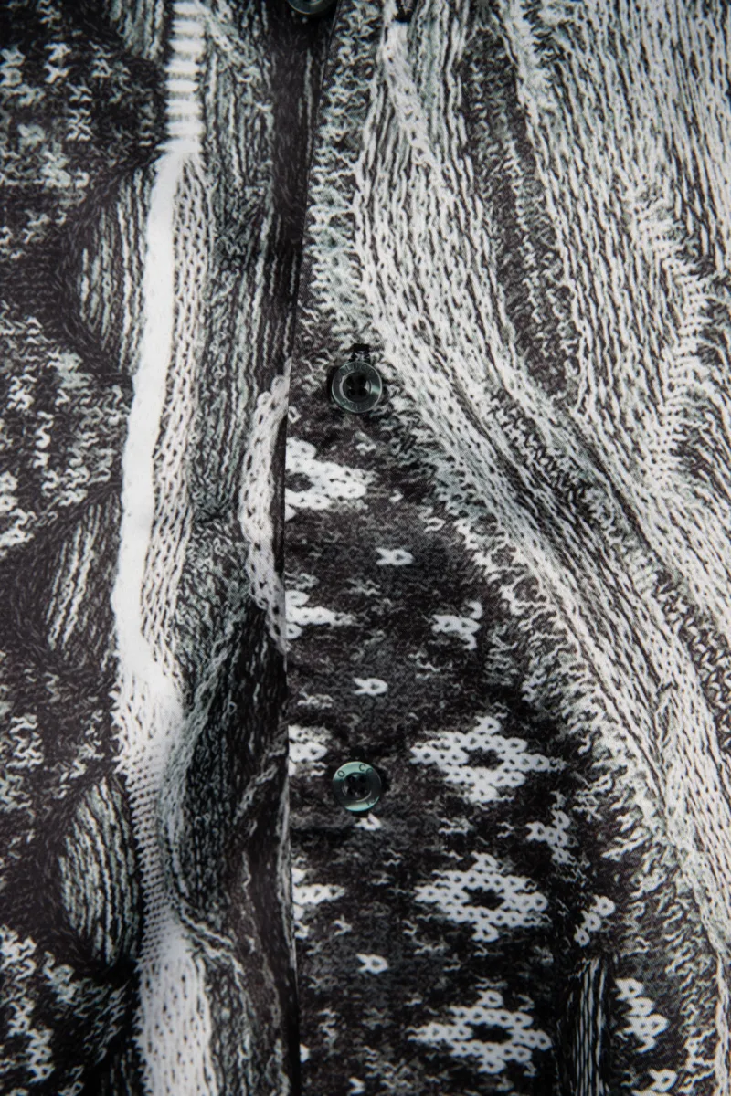 Carlo Colucci Hemden*ALLOVERPRINT HEMD Schwarz