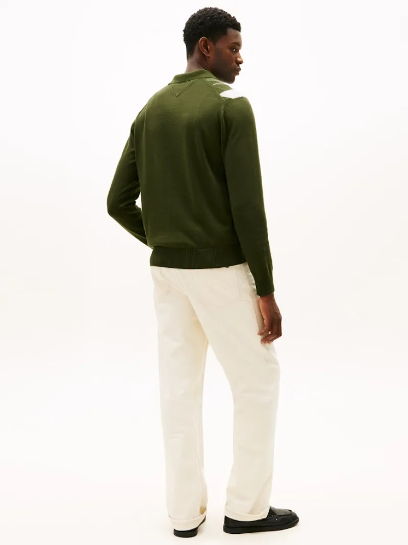 Tommy Hilfiger Shirts*ARGYLE LS RUGBY arctic spruce