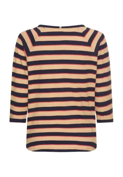 Camel Active Shirts*3/4-Arm T-Shirt mit Streifenmuster caramel stripes