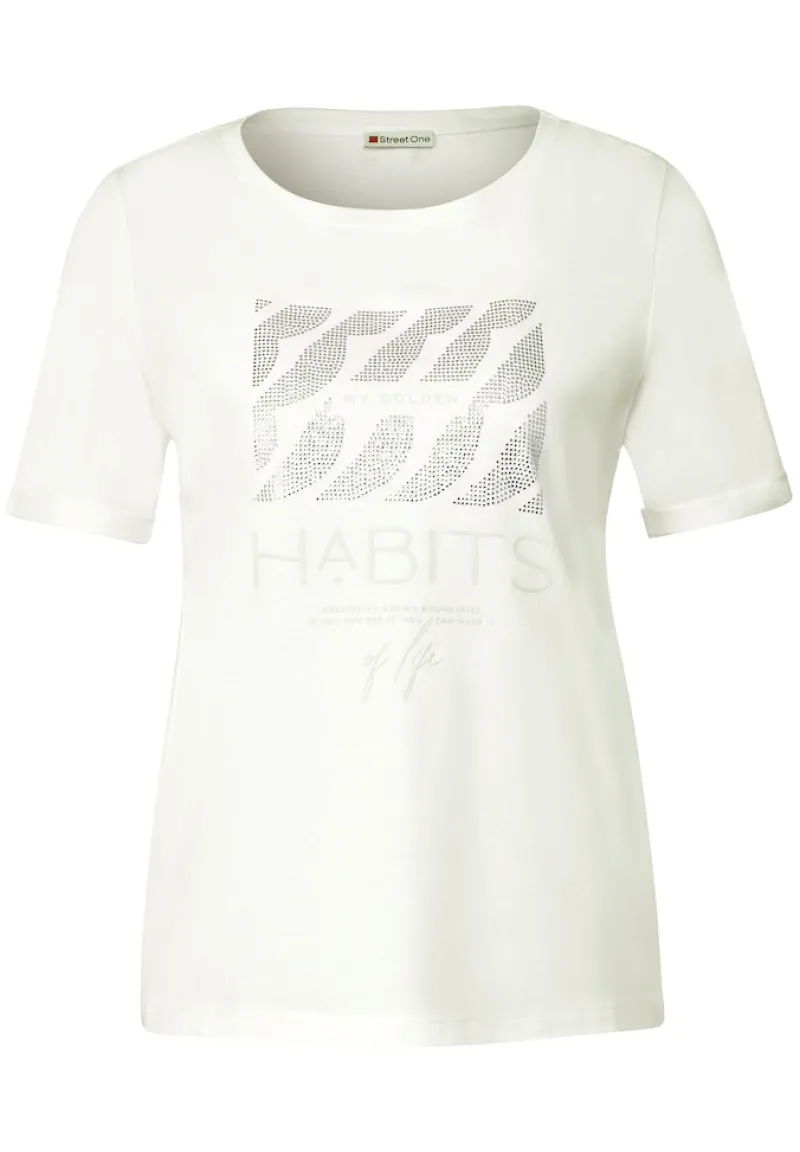 Street One Shirts*Artwork T-Shirt off white