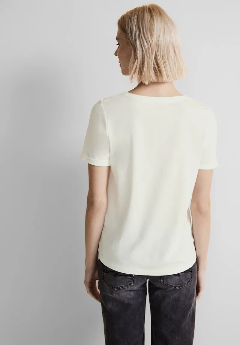 Street One Shirts*Artwork T-Shirt off white