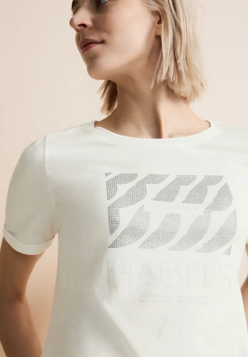 Street One Shirts*Artwork T-Shirt off white