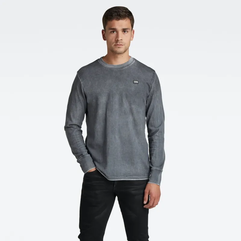 G-star Raw Shirts*Back spray r t ls dk black spray outside