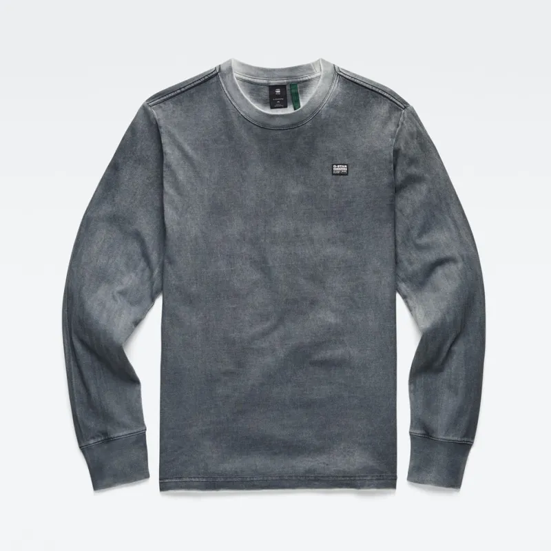 G-star Raw Shirts*Back spray r t ls dk black spray outside