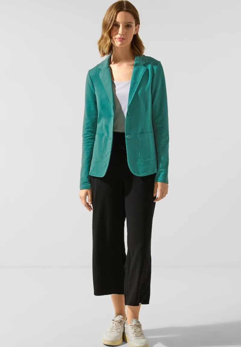 Street One Jacken*Basic Blazer lagoon green