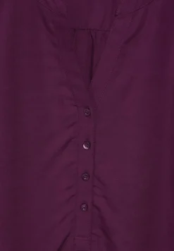Street One Blusen*Basic Bluse in Unifarbe caspia purple