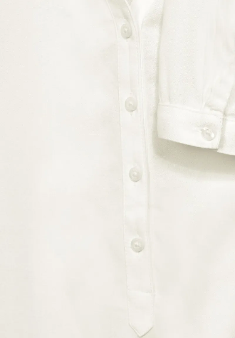 Street One Blusen*Basic Bluse in Unifarbe off white