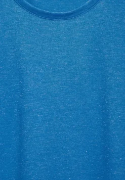 Cecil Shirts*Basic Glitzer T-Shirt azure blue melange