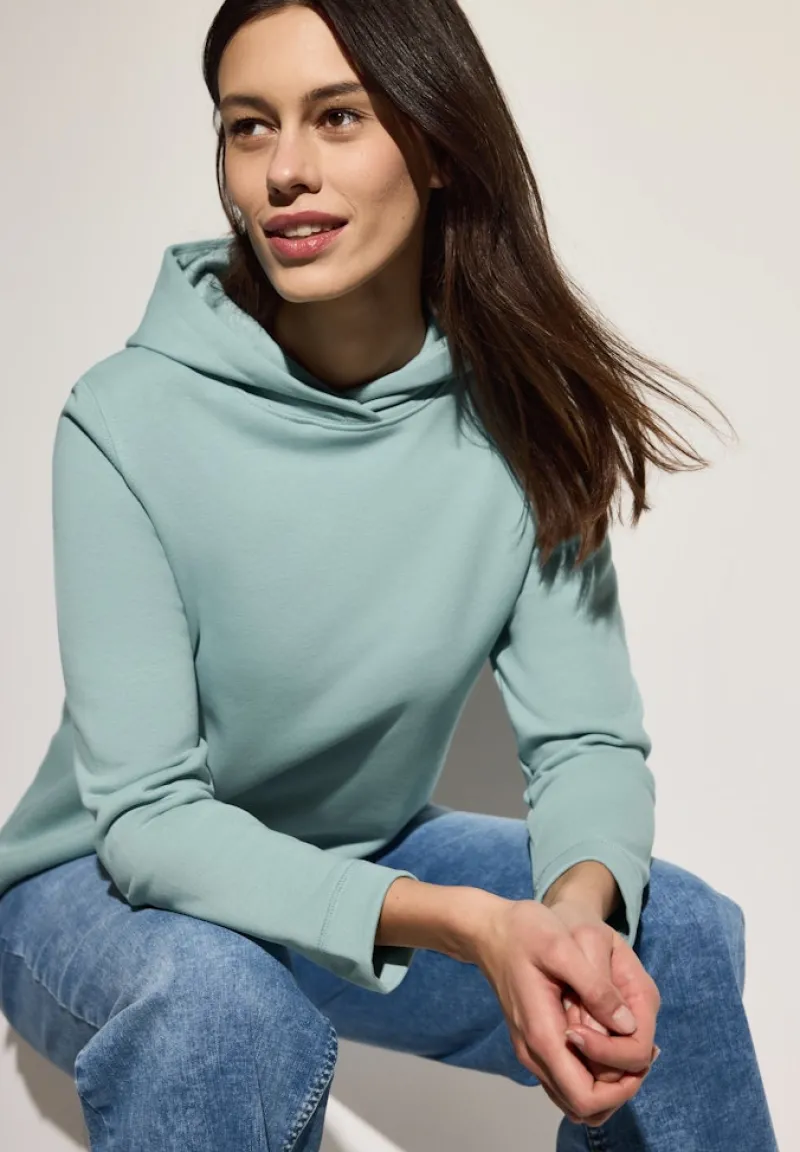 Cecil Pullover & Sweatshirts*Basic Hoodie cool salvia green