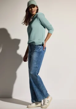 Cecil Pullover & Sweatshirts*Basic Hoodie cool salvia green