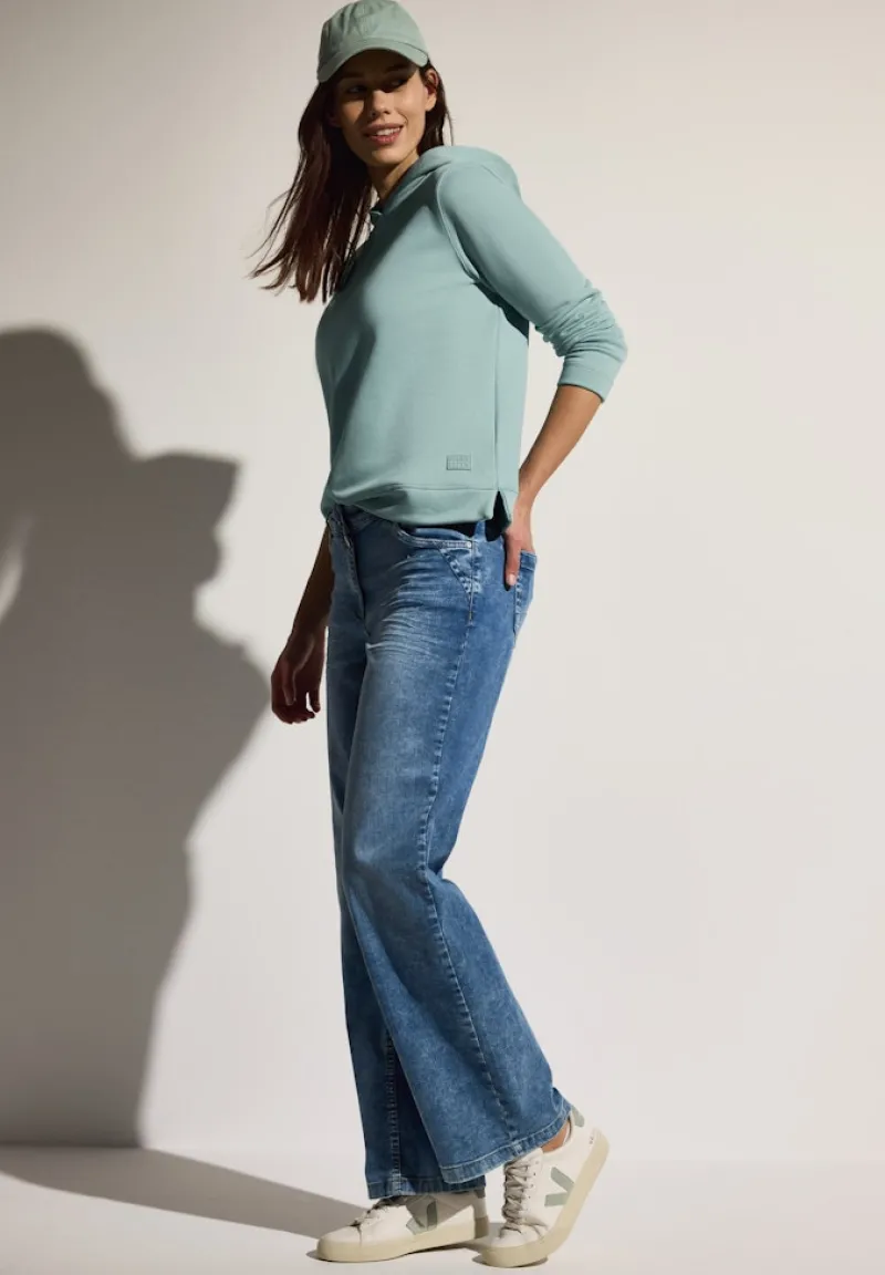 Cecil Pullover & Sweatshirts*Basic Hoodie cool salvia green