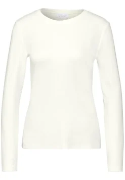 STREET ONE STUDIO Shirts*Basic Langarmshirt off white