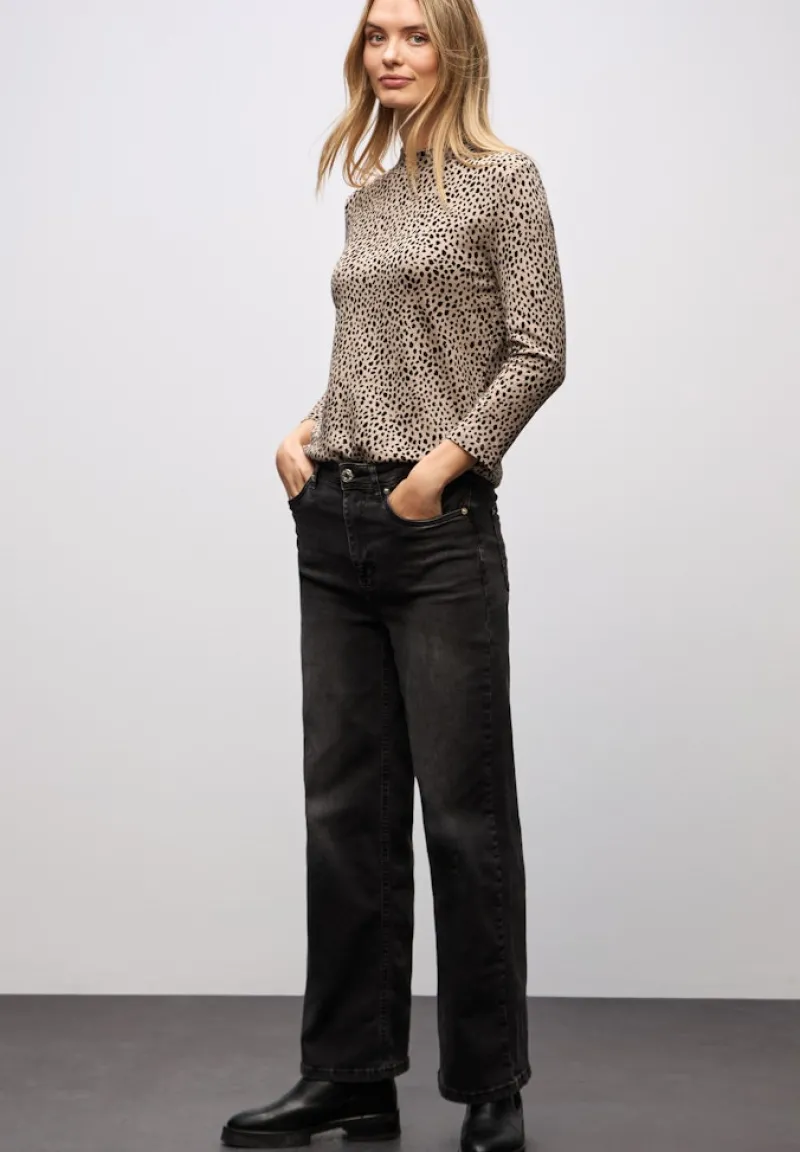 Street One Shirts*Basic Leo Turtleneck Shirt sanded beige