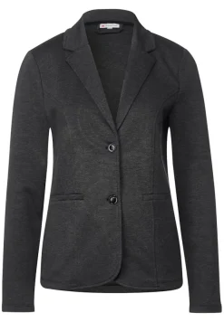 Street One Jacken*Basic Piqué Blazer Black