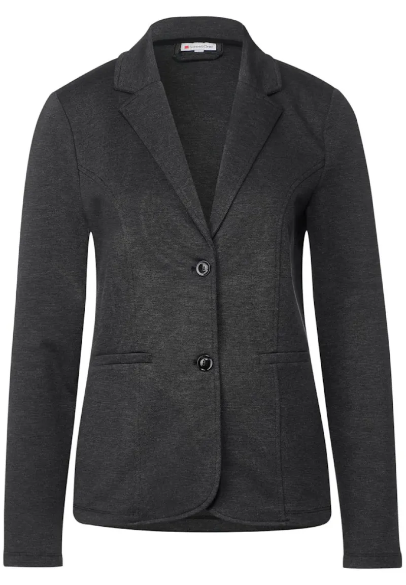 Street One Jacken*Basic Piqué Blazer Black