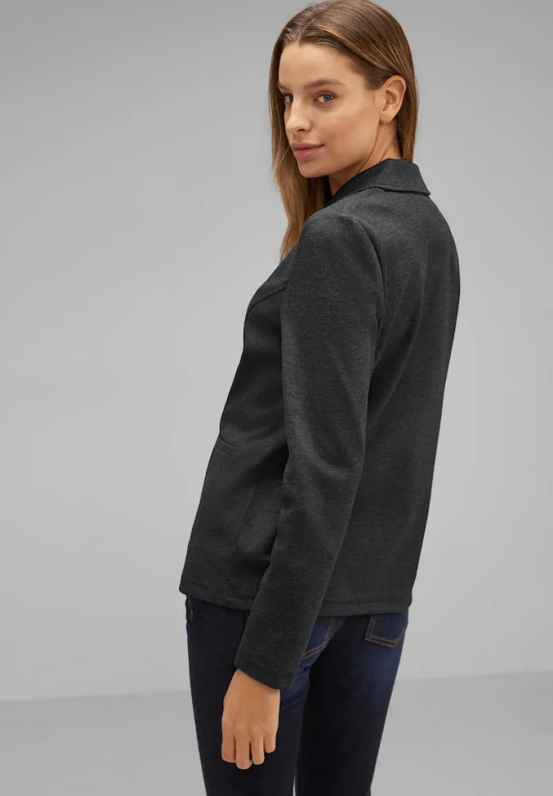 Street One Jacken*Basic Piqué Blazer Black
