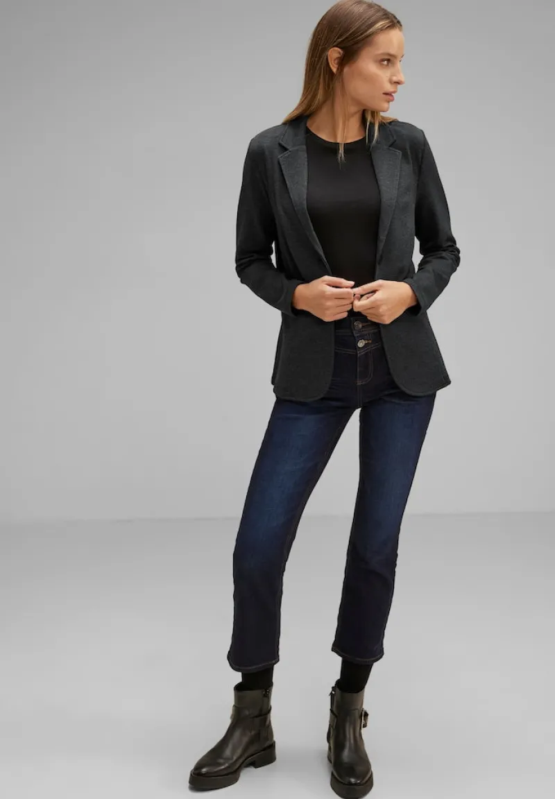 Street One Jacken*Basic Piqué Blazer Black