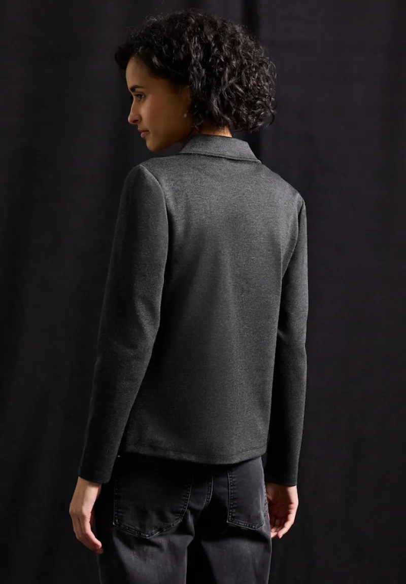 Street One Jacken*Basic Piqué Blazer Black