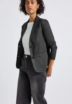 Street One Jacken*Basic Piqué Blazer Black