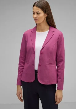Street One Jacken*Basic Piqué Blazer cozy pink melange