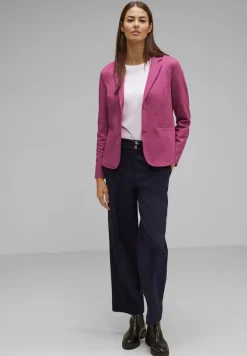 Street One Jacken*Basic Piqué Blazer cozy pink melange