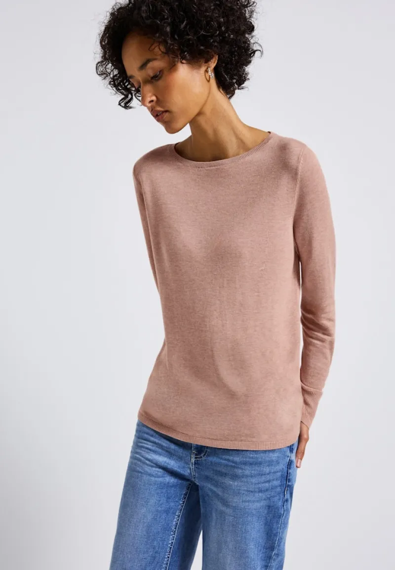 Street One Pullover & Sweatshirts*Basic Pullover faded rose mel.