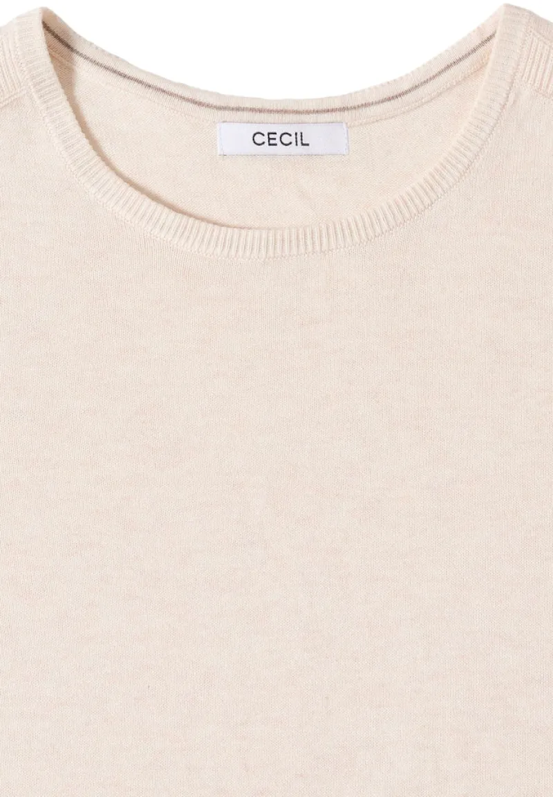 Cecil Pullover & Sweatshirts*Basic Pullover oat milk beige melange