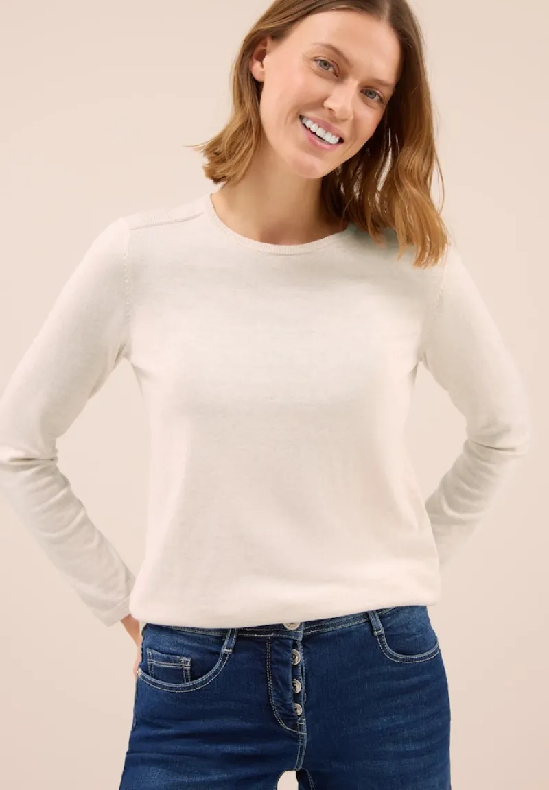 Cecil Pullover & Sweatshirts*Basic Pullover oat milk beige melange