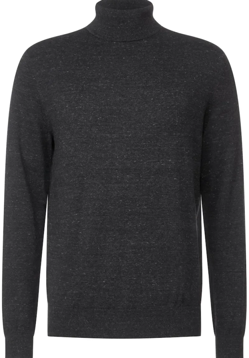 Street One Men Pullover & Sweatshirts*Basic Rollkragen Pullover anthra grey melange