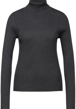 Street One Pullover & Sweatshirts*Basic Rollkragen-Pullover gravel grey mel.