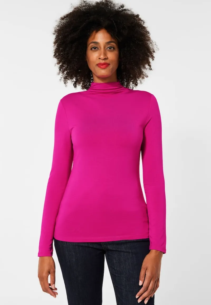 Street One Shirts*Basic Shirt in Unifarbe lavish pink