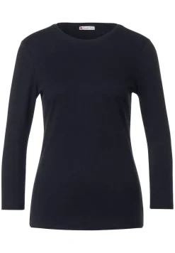 Street One Shirts*Basic Shirt mit 3/4 Arm deep blue