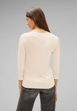 Street One Shirts*Basic Shirt mit 3/4 Arm lucid white