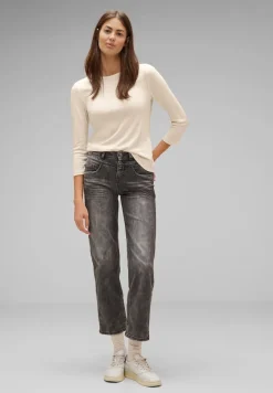 Street One Shirts*Basic Shirt mit 3/4 Arm lucid white