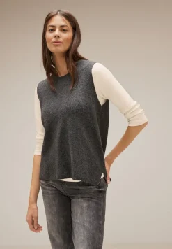 Street One Shirts*Basic Shirt mit 3/4 Arm lucid white