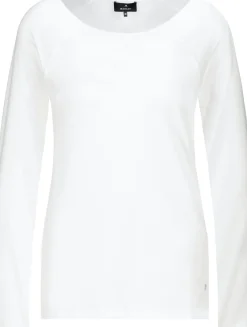 Monari Shirts*Basic Shirt mit Glanznaht off-white