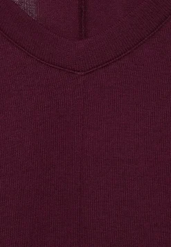 Street One Shirts*Basic Shirt mit Raffung high ruby