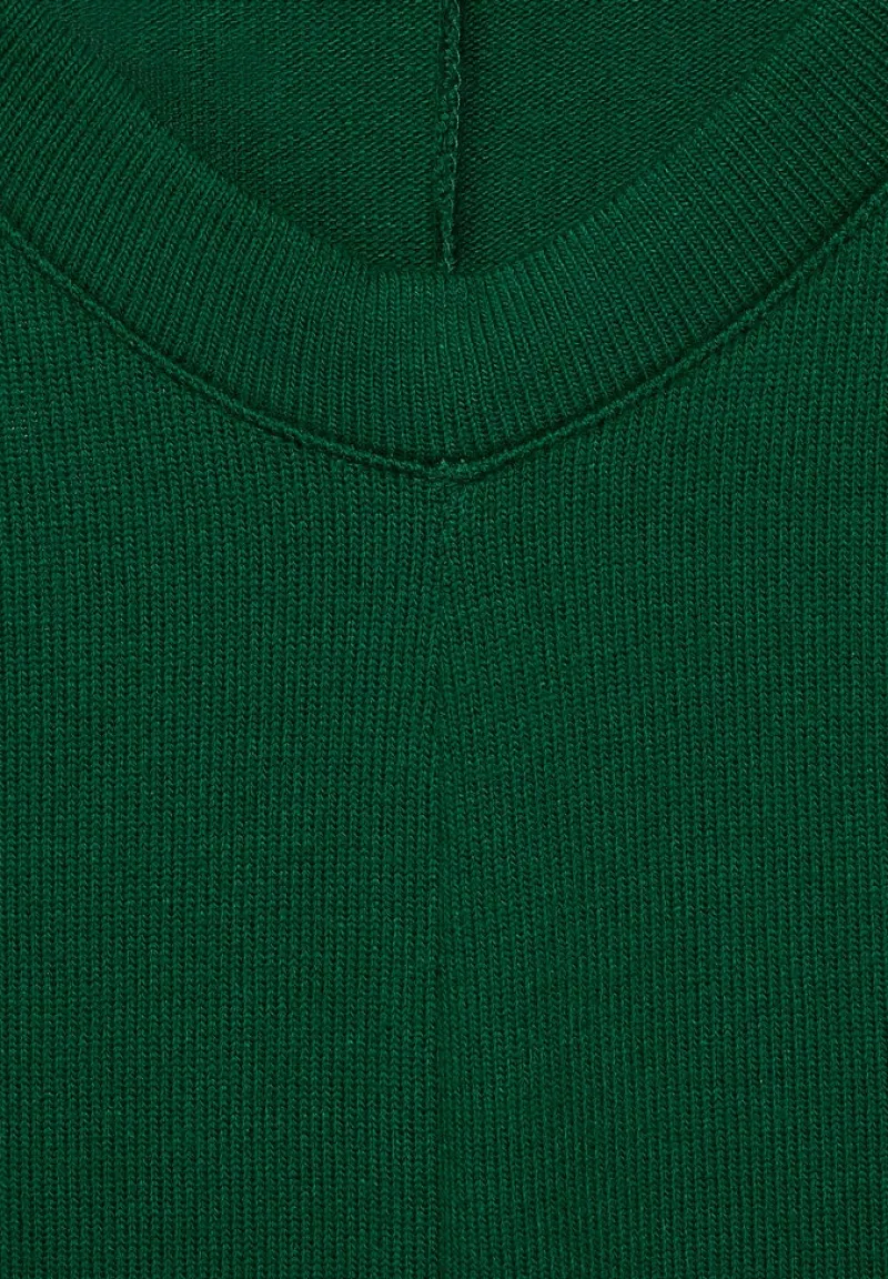 Street One Shirts*Basic Shirt mit Raffung timeless green