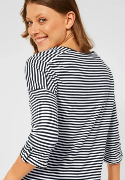 Cecil Shirts*Basic Shirt mit Streifen deep blue