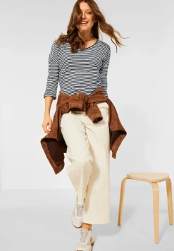 Cecil Shirts*Basic Shirt mit Streifen deep blue