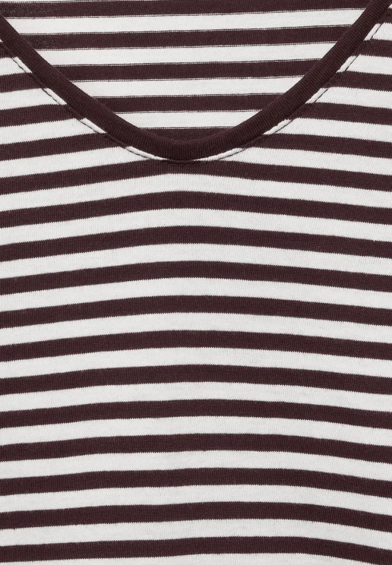 Cecil Shirts*Basic Shirt mit Streifen red grape