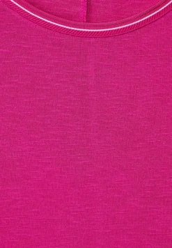 Street One Shirts*Basic Slubyarn T-Shirt nu pink