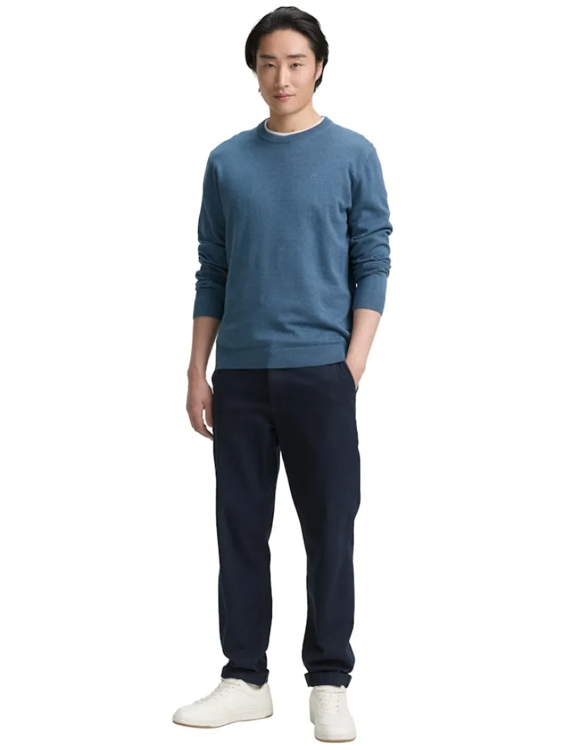 Tom Tailor Pullover & Sweatshirts|Big Boys*Basic Strickpullover aus Baumwolle real teal melange