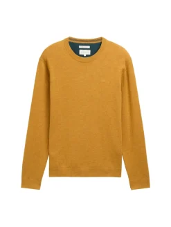 Tom Tailor Pullover & Sweatshirts|Big Boys*Basic Strickpullover aus Baumwolle mustard melange