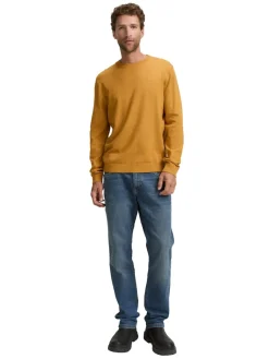 Tom Tailor Pullover & Sweatshirts|Big Boys*Basic Strickpullover aus Baumwolle mustard melange