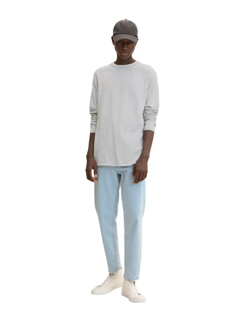 Tom Tailor Denim Pullover & Sweatshirts*Basic Strickpullover light stone grey melange