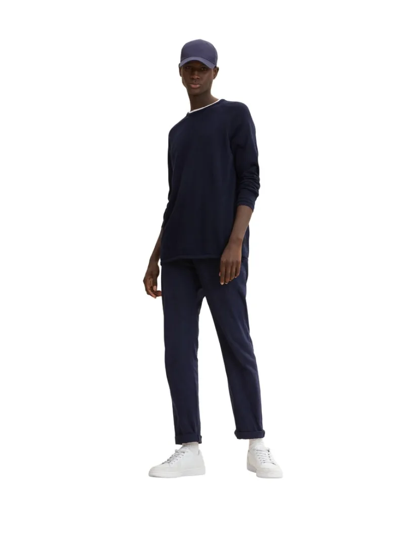 Tom Tailor Denim Pullover & Sweatshirts*Basic Strickpullover sky captain blue